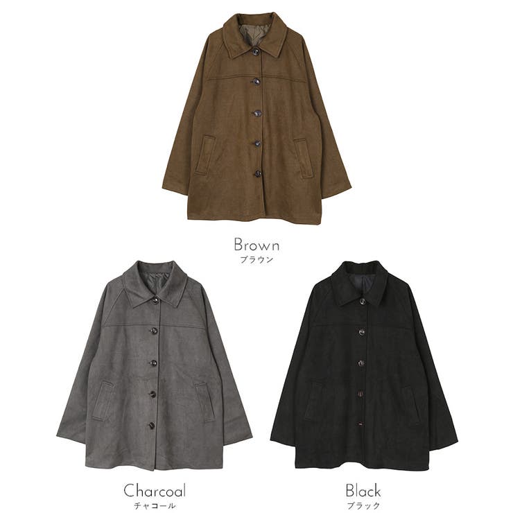 フェイクスエードステンカラージャケット【miette ミエット】 | titivate | 詳細画像11 