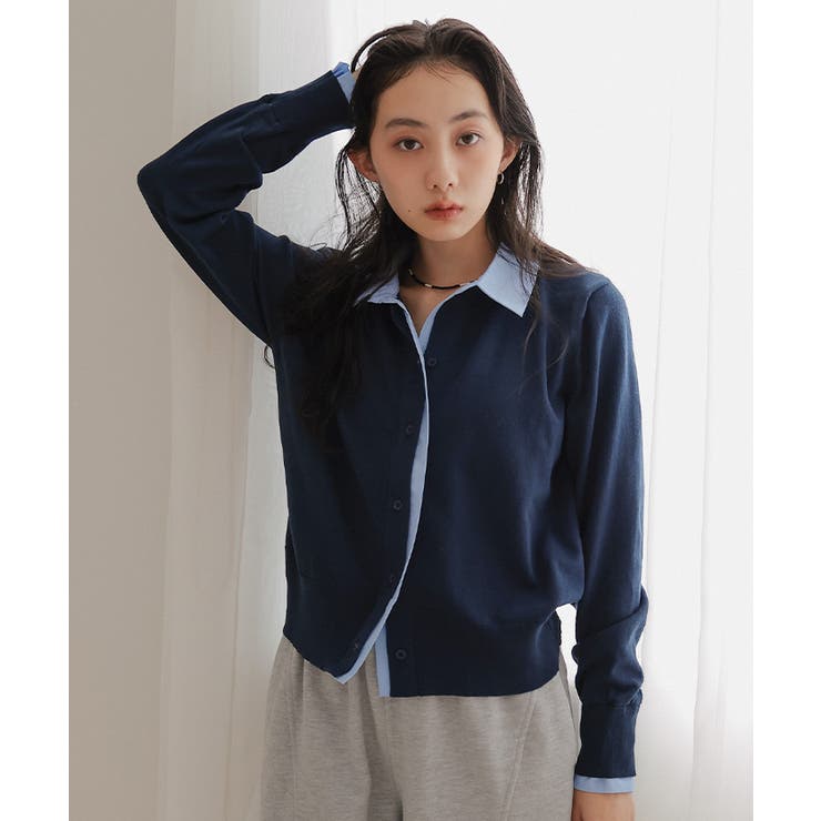 シャツレイヤード風カーディガン【miette ミエット】 | titivate | 詳細画像21 