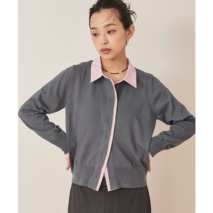 シャツレイヤード風カーディガン【miette ミエット】 | titivate | 詳細画像23 