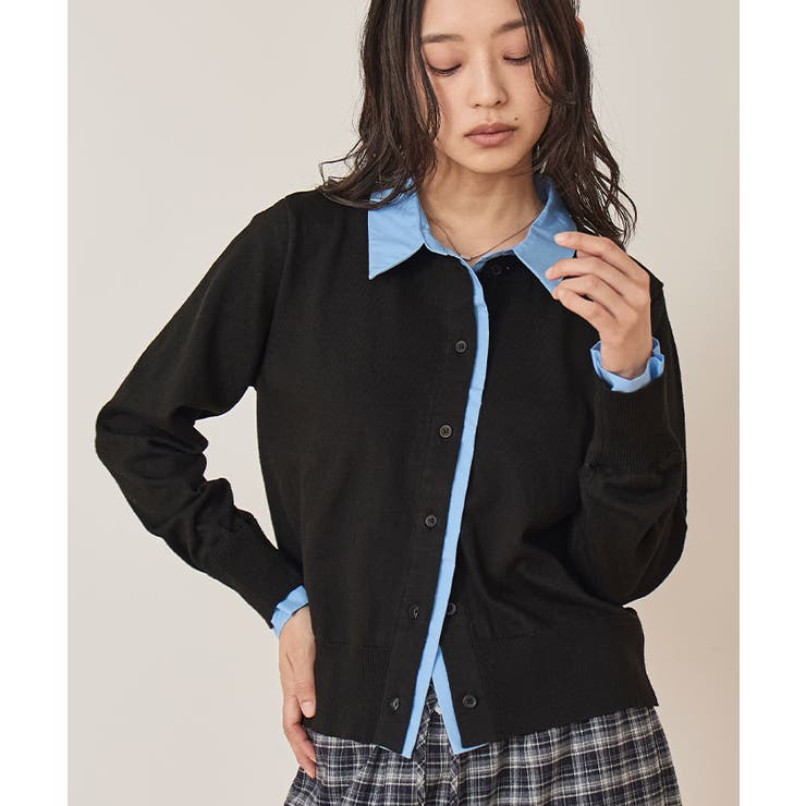 シャツレイヤード風カーディガン【miette ミエット】 | titivate | 詳細画像24 