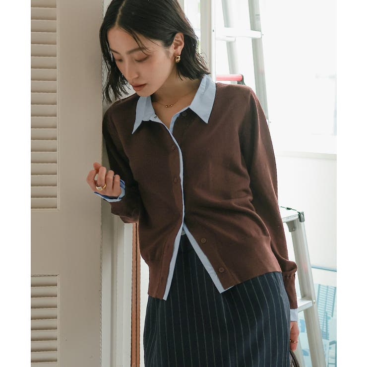 シャツレイヤード風カーディガン【miette ミエット】 | titivate | 詳細画像28 