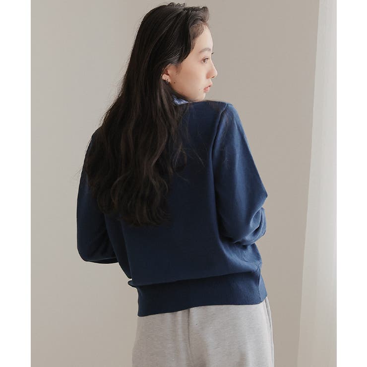 シャツレイヤード風カーディガン【miette ミエット】 | titivate | 詳細画像4 