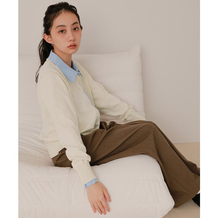 シャツレイヤード風カーディガン【miette ミエット】 | titivate | 詳細画像5 