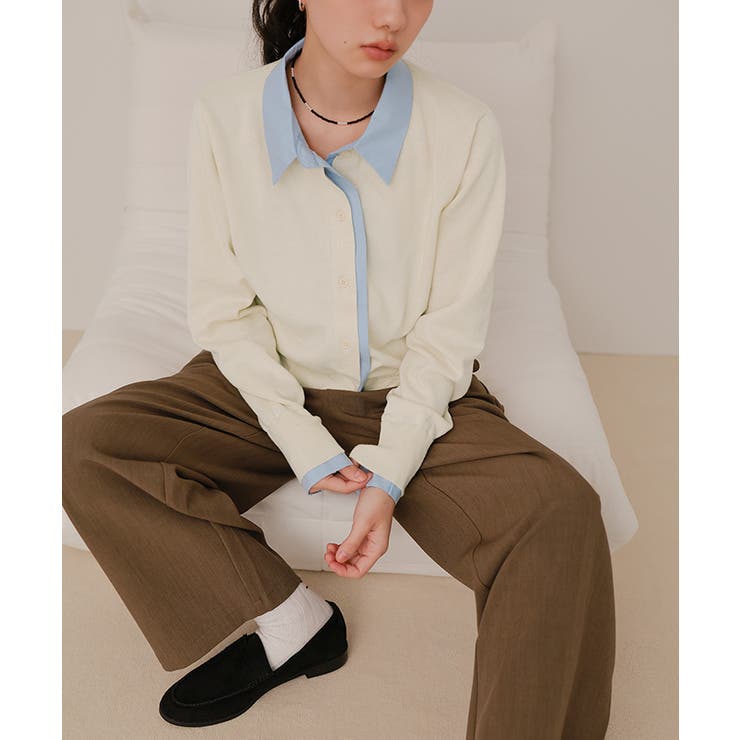 シャツレイヤード風カーディガン【miette ミエット】 | titivate | 詳細画像7 