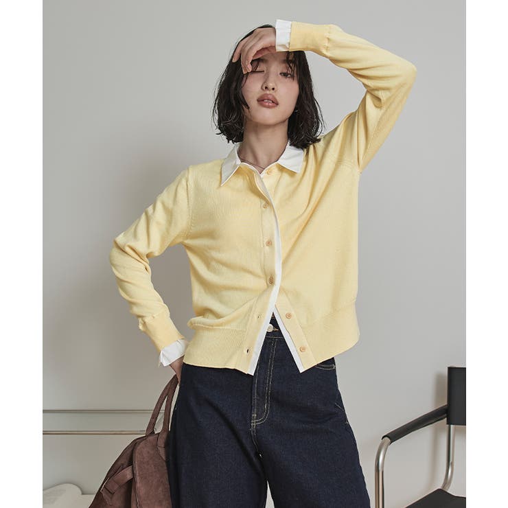 シャツレイヤード風カーディガン【miette ミエット】 | titivate | 詳細画像10 