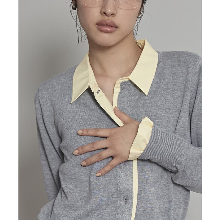 シャツレイヤード風カーディガン【miette ミエット】 | titivate | 詳細画像13 