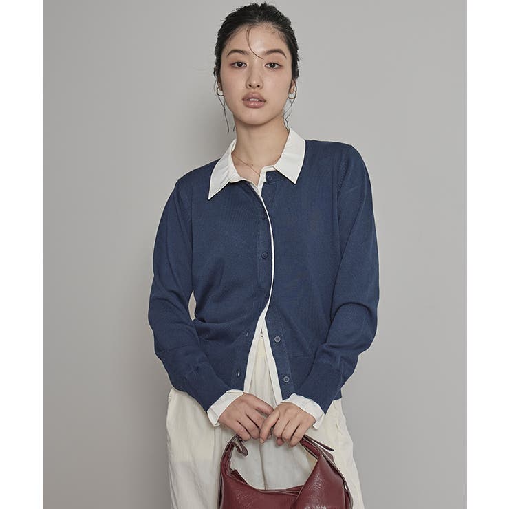 シャツレイヤード風カーディガン【miette ミエット】 | titivate | 詳細画像14 