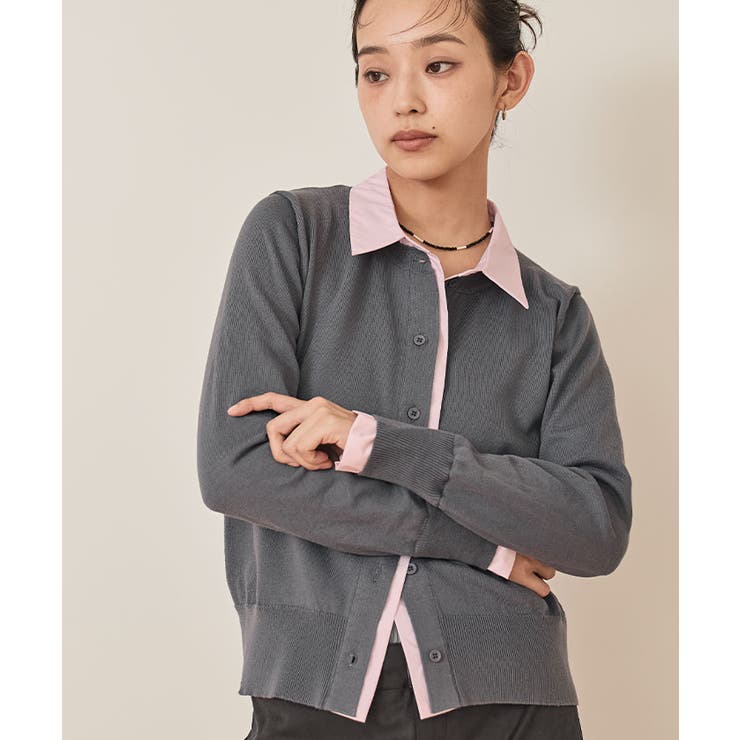 シャツレイヤード風カーディガン【miette ミエット】 | titivate | 詳細画像16 