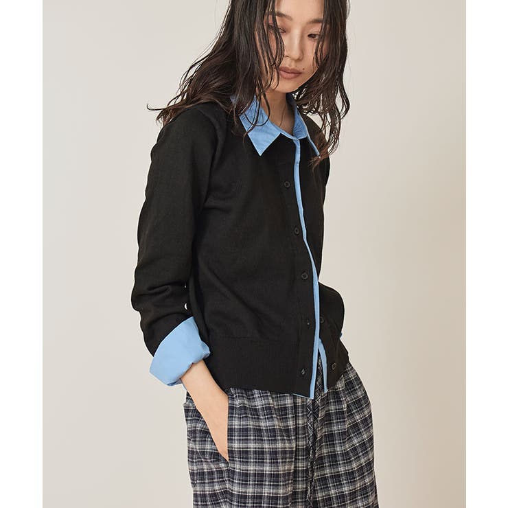 シャツレイヤード風カーディガン【miette ミエット】 | titivate | 詳細画像18 