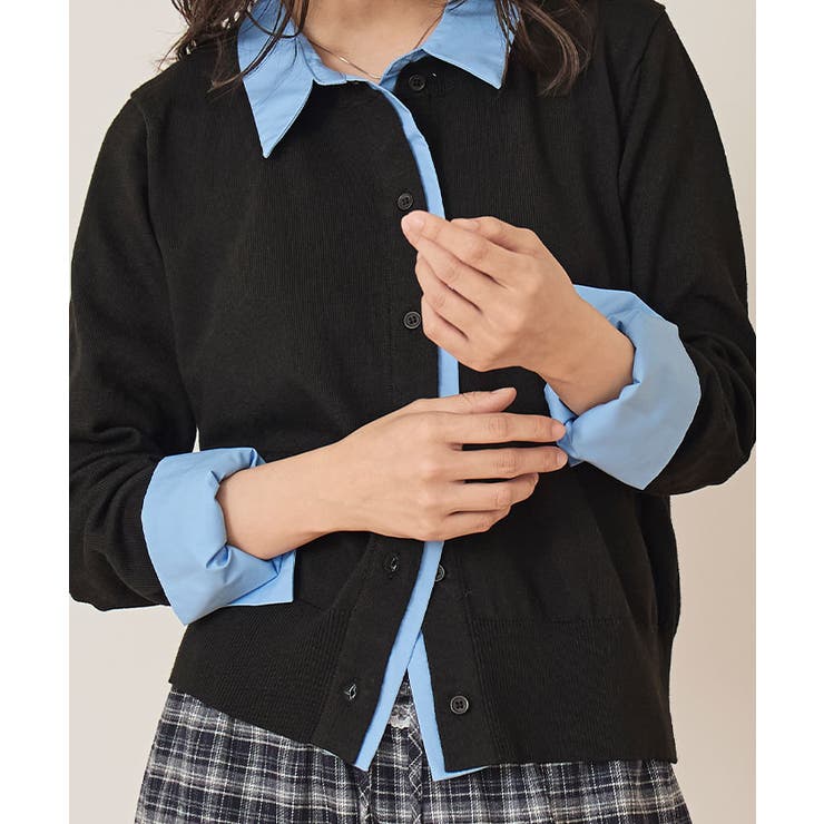 シャツレイヤード風カーディガン【miette ミエット】 | titivate | 詳細画像19 