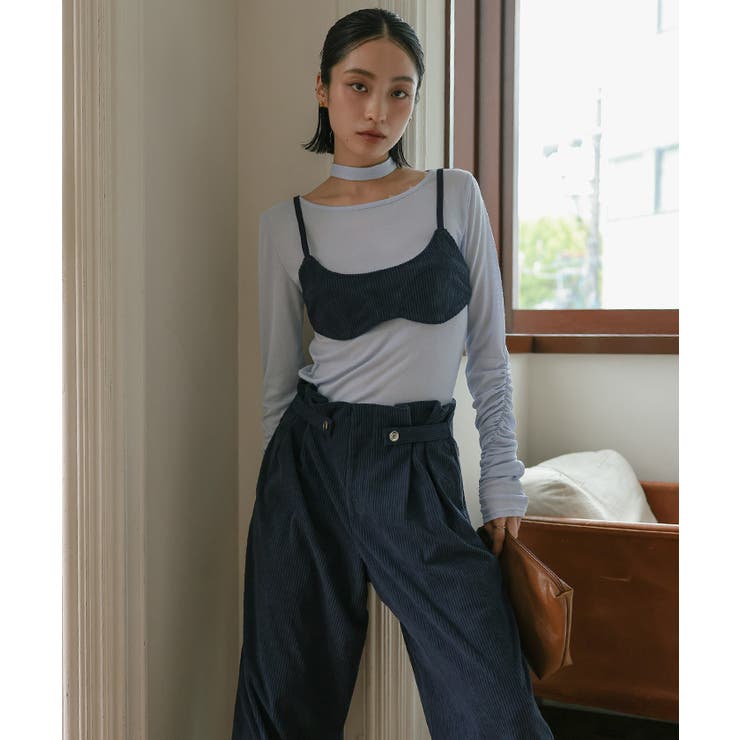 タイ付きシャーリングシアートップス【miette ミエット】 | titivate | 詳細画像6 