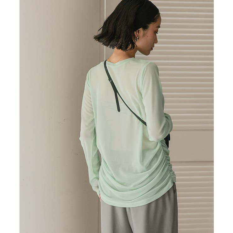 前後2wayギャザードレープシアートップス【miette ミエット】 | titivate | 詳細画像25 