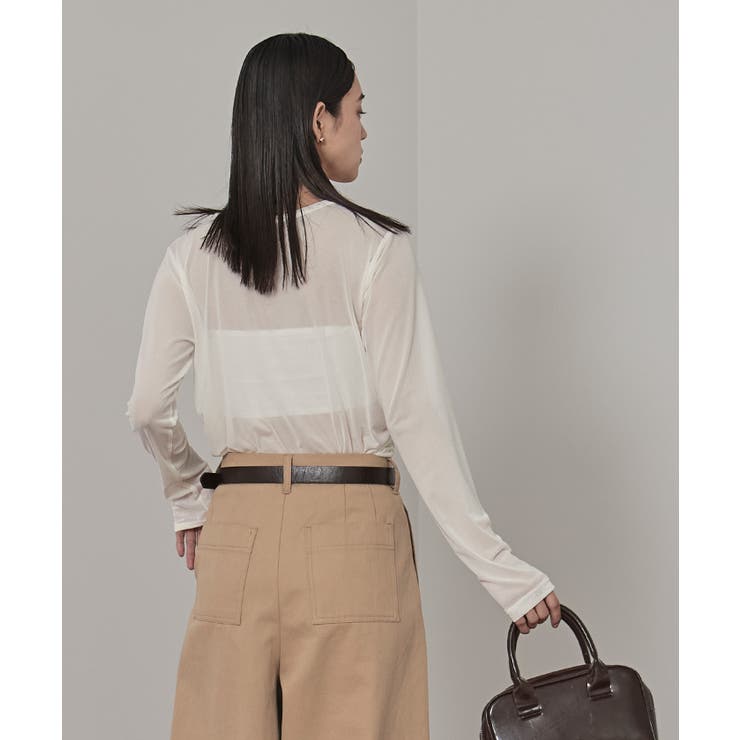 前後2wayギャザードレープシアートップス【miette ミエット】 | titivate | 詳細画像6 