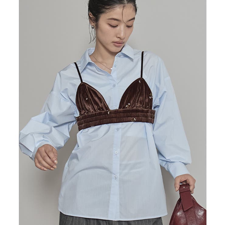 ビスチェセットベロアシャツ【miette ミエット】 | titivate | 詳細画像9 