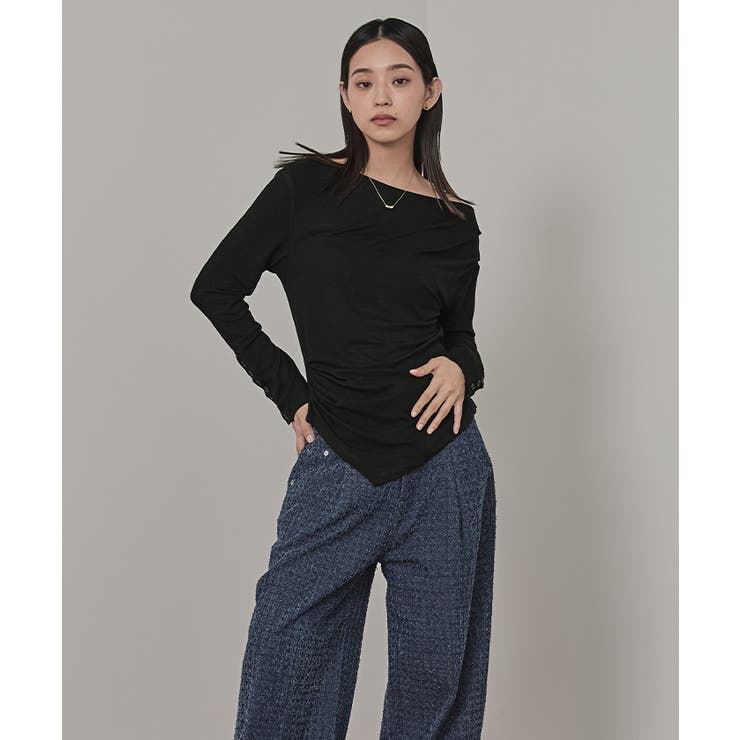 アシンメトリーオフショルダートップス【miette ミエット】 | titivate | 詳細画像25 