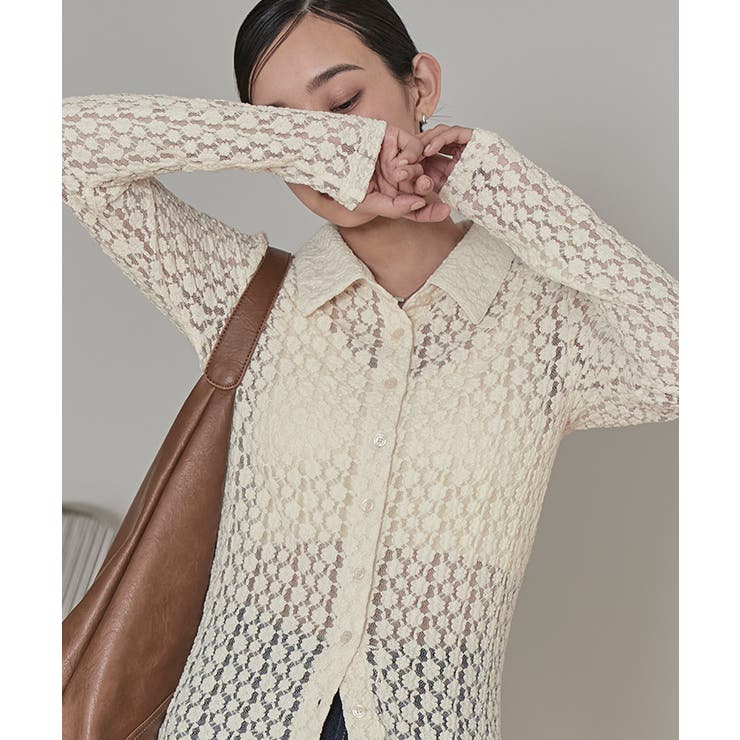 カットレースコンパクトシャツ【miette ミエット】 | titivate | 詳細画像21 