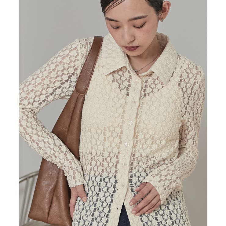 カットレースコンパクトシャツ【miette ミエット】 | titivate | 詳細画像6 