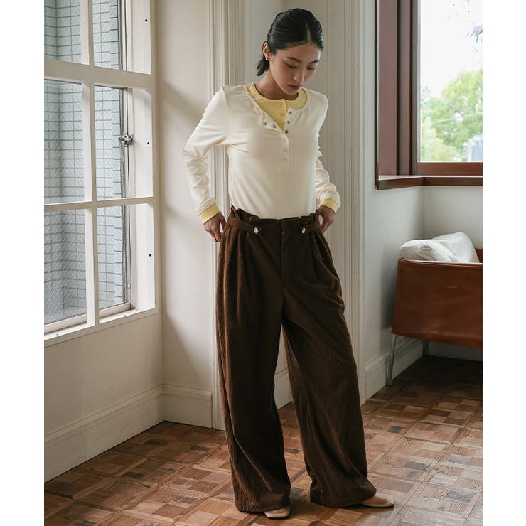 レイヤード風ヘンリーネックトップス【miette ミエット】 | titivate | 詳細画像31 