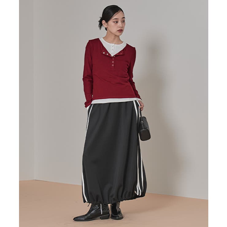 レイヤード風ヘンリーネックトップス【miette ミエット】 | titivate | 詳細画像34 