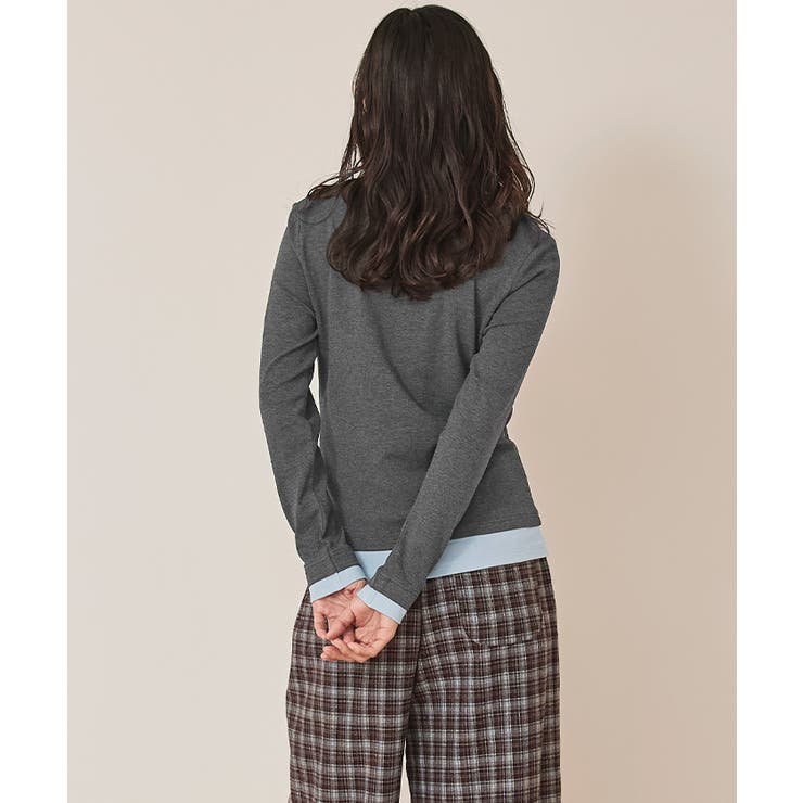 レイヤード風ヘンリーネックトップス【miette ミエット】 | titivate | 詳細画像9 