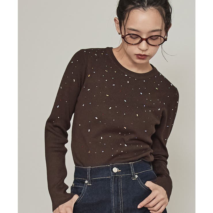 ビジュークルーネックニット【miette ミエット】 | titivate | 詳細画像4 