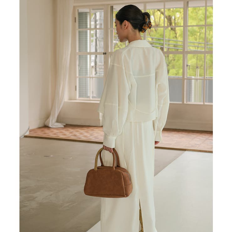 ランタンスリーブシアーシャツ【miette ミエット】 | titivate | 詳細画像26 