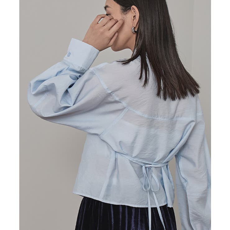 ランタンスリーブシアーシャツ【miette ミエット】 | titivate | 詳細画像10 