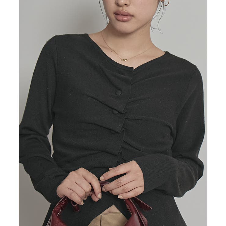 フロントギャザーボタンニット【miette ミエット】 | titivate | 詳細画像17 