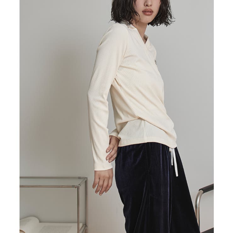 Vネックリブトップス【miette ミエット】 | titivate | 詳細画像4 