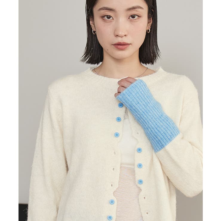 ボタンデザイン配色カーディガン【miette ミエット】 | titivate | 詳細画像31 