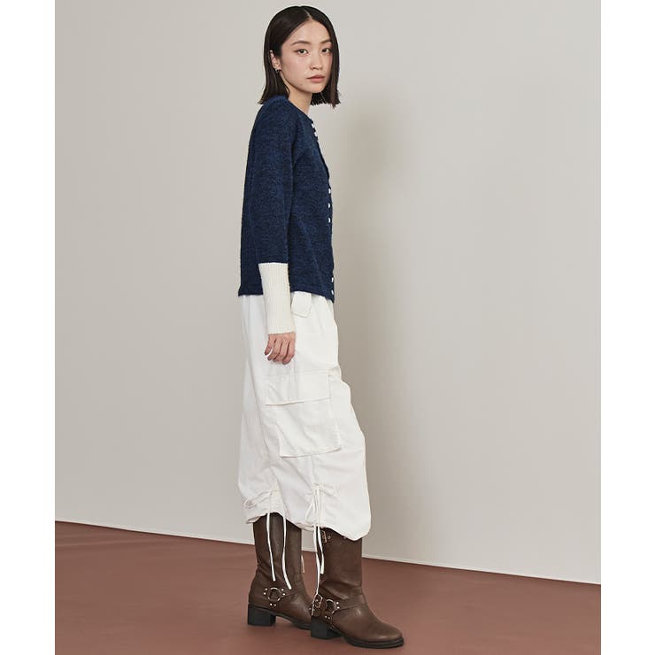 ボタンデザイン配色カーディガン【miette ミエット】 | titivate | 詳細画像9 