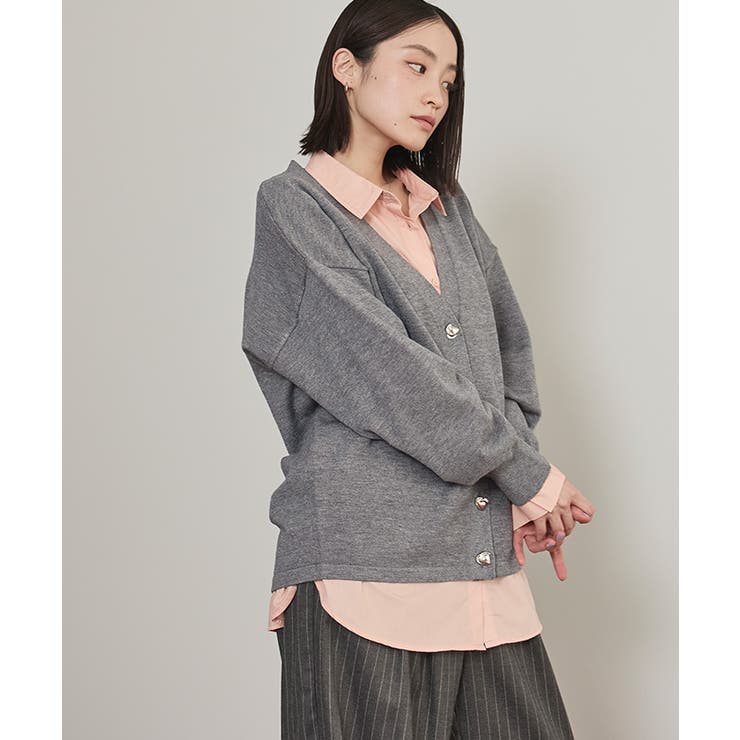 変形ボタンVネックカーディガン【miette ミエット】 | titivate | 詳細画像29 