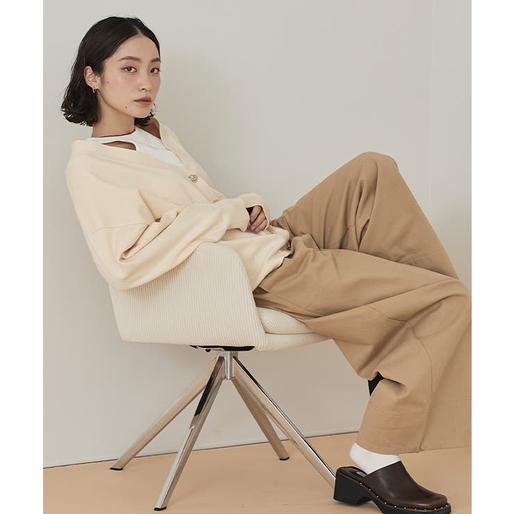 変形ボタンVネックカーディガン【miette ミエット】 | titivate | 詳細画像5 