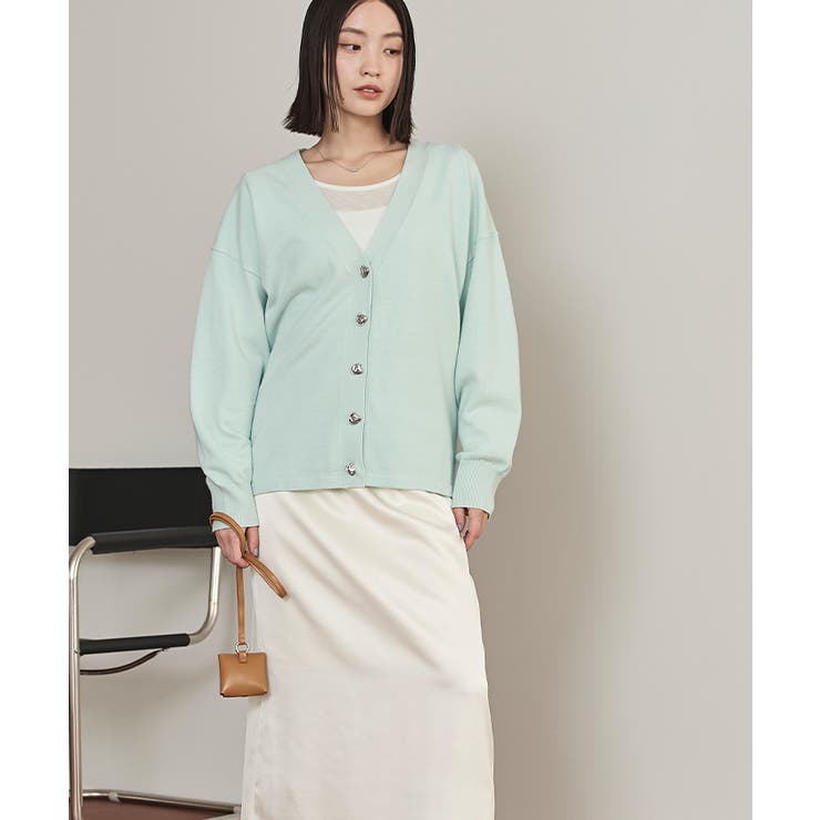 変形ボタンVネックカーディガン【miette ミエット】 | titivate | 詳細画像11 