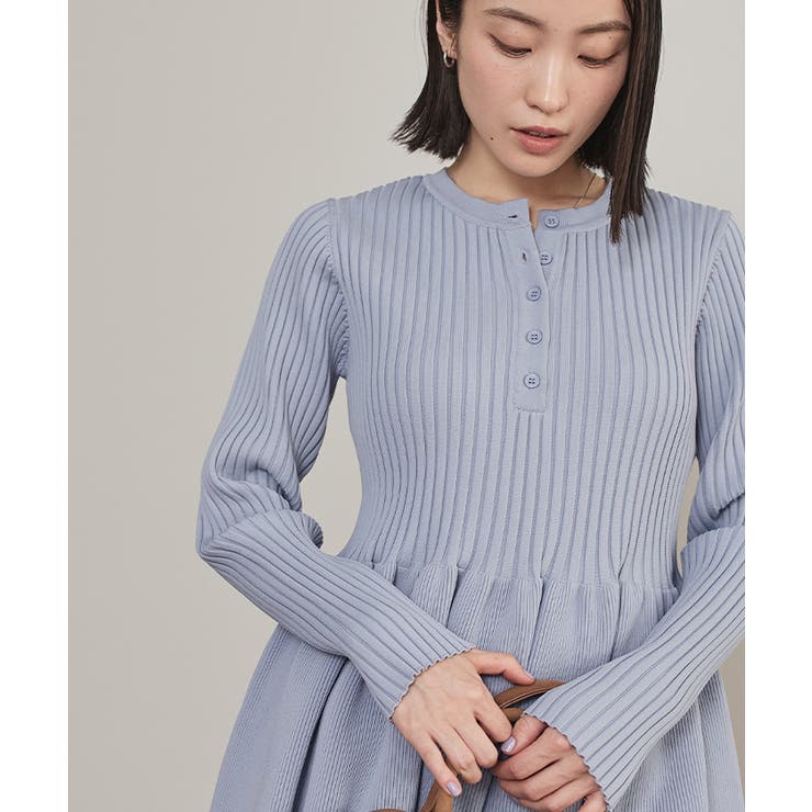 ヘンリーネックペプラムニット【miette ミエット】 | titivate | 詳細画像17 
