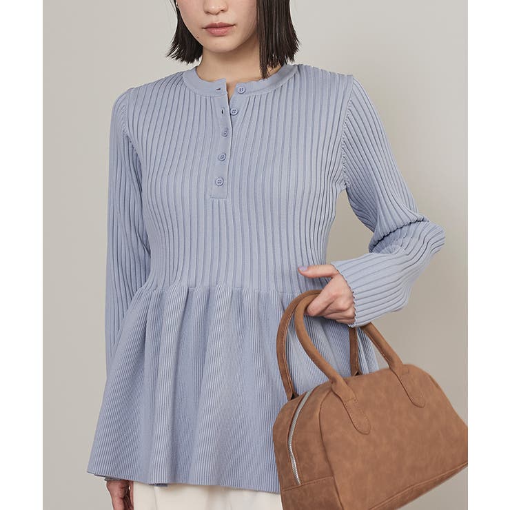 ヘンリーネックペプラムニット【miette ミエット】 | titivate | 詳細画像23 