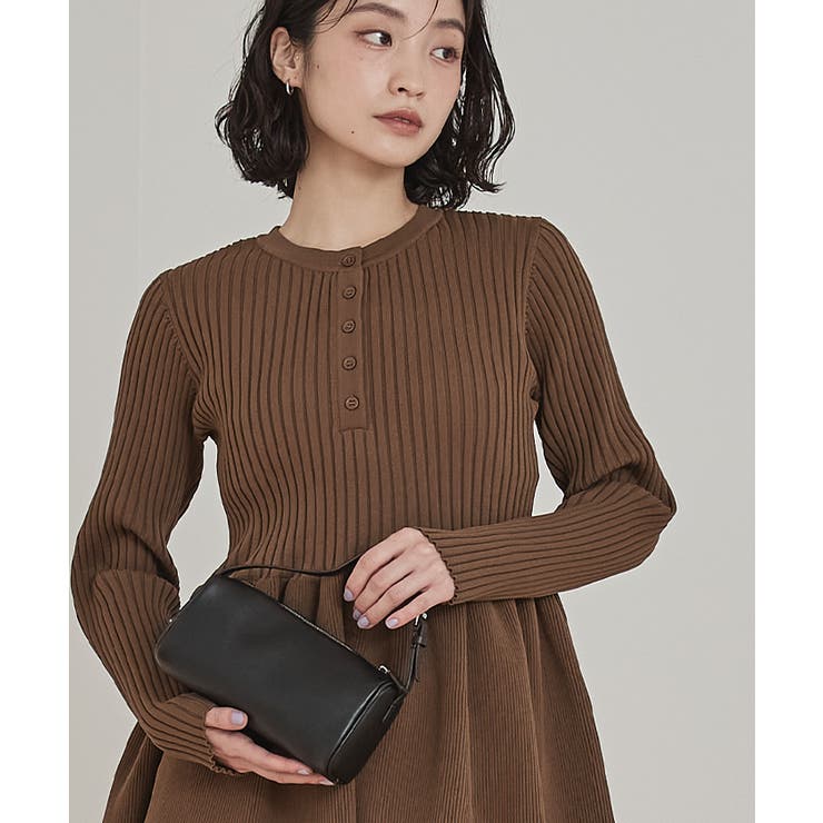 ヘンリーネックペプラムニット【miette ミエット】 | titivate | 詳細画像4 