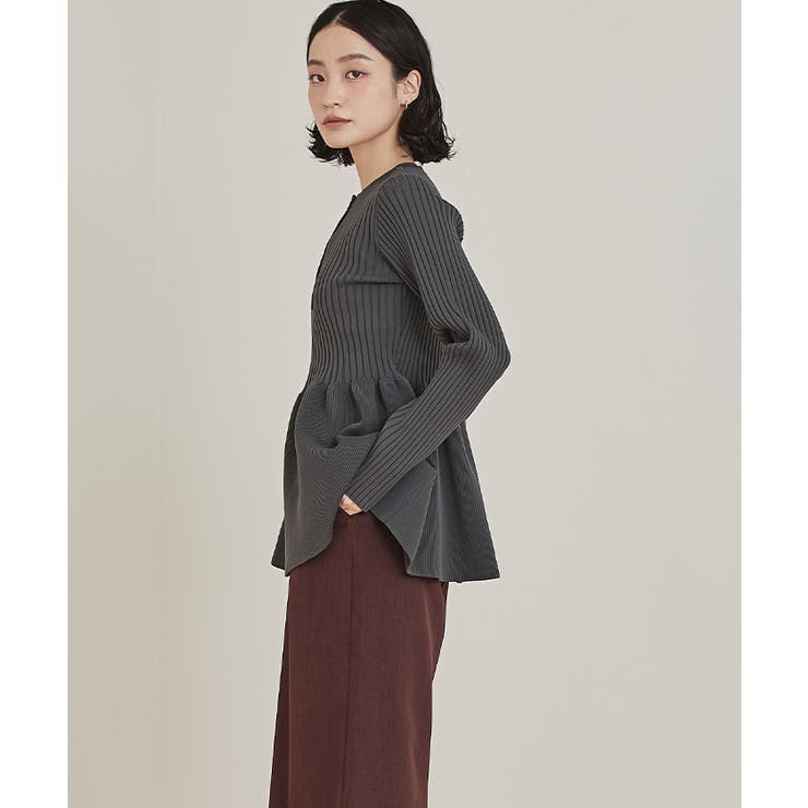 ヘンリーネックペプラムニット【miette ミエット】 | titivate | 詳細画像8 