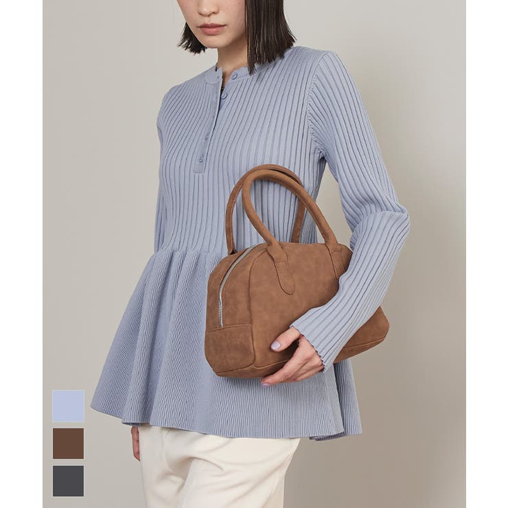 ヘンリーネックペプラムニット【miette ミエット】 | titivate | 詳細画像1 