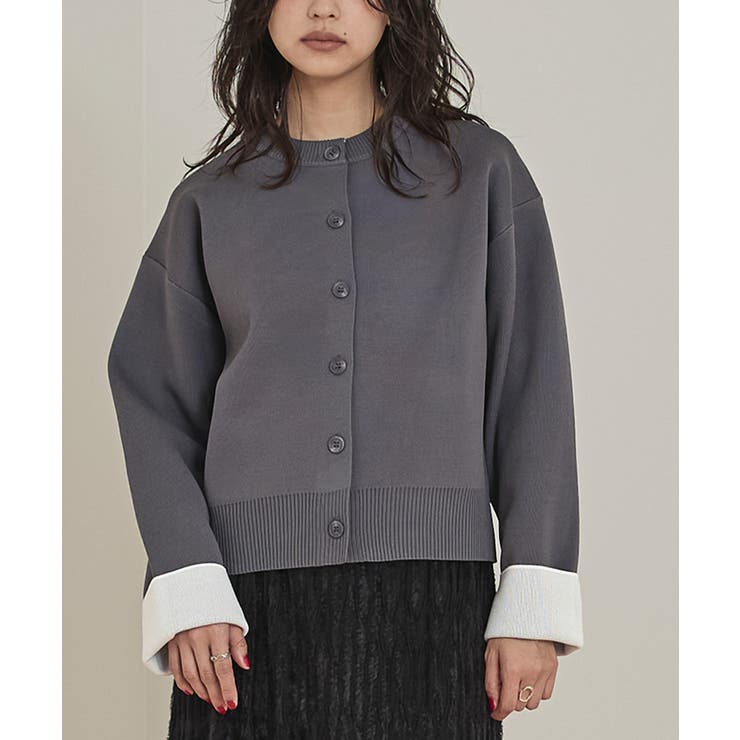 バイカラーデザインニットカーディガン【miette ミエット】 | titivate | 詳細画像26 