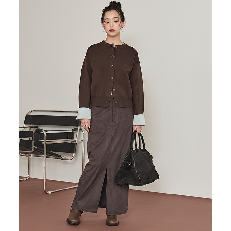 バイカラーデザインニットカーディガン【miette ミエット】 | titivate | 詳細画像30 