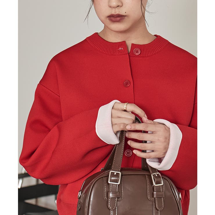 バイカラーデザインニットカーディガン【miette ミエット】 | titivate | 詳細画像13 