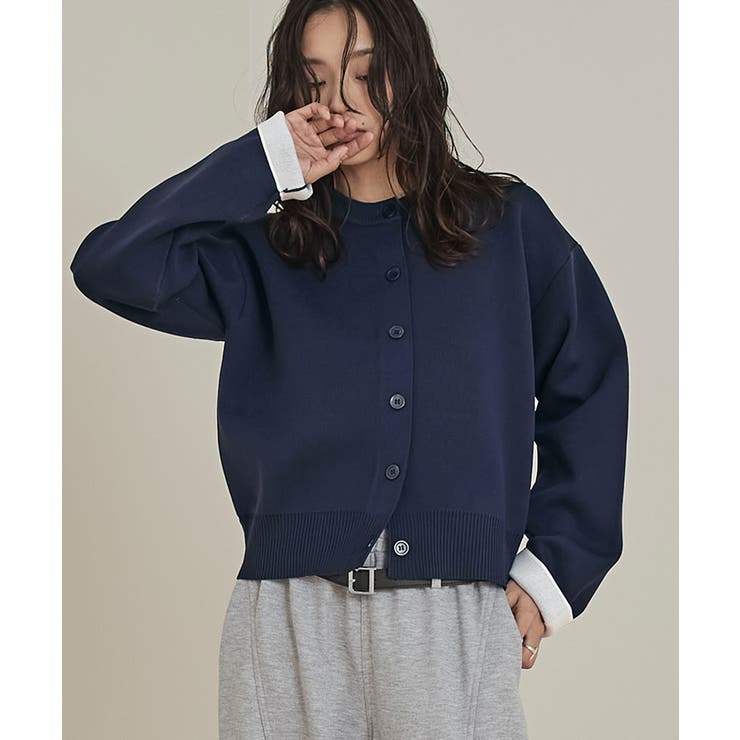 バイカラーデザインニットカーディガン【miette ミエット】 | titivate | 詳細画像16 