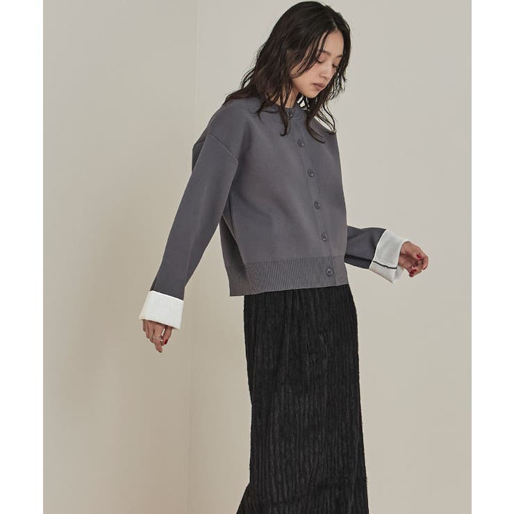 バイカラーデザインニットカーディガン【miette ミエット】 | titivate | 詳細画像19 