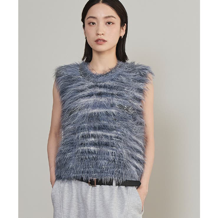 ミックスシャギーニットベスト【miette ミエット】 | titivate | 詳細画像22 