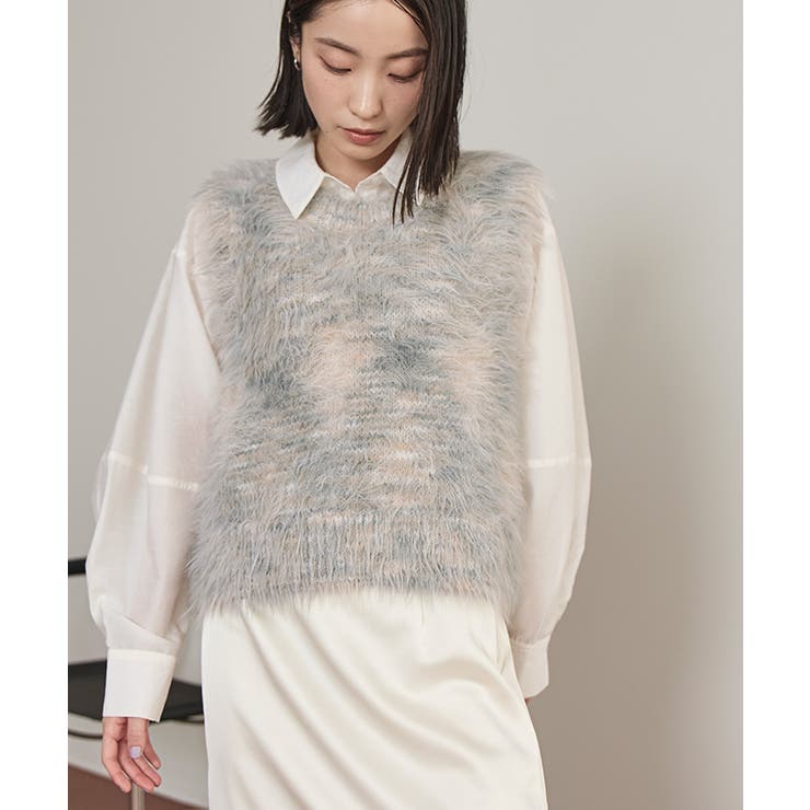 ミックスシャギーニットベスト【miette ミエット】 | titivate | 詳細画像9 