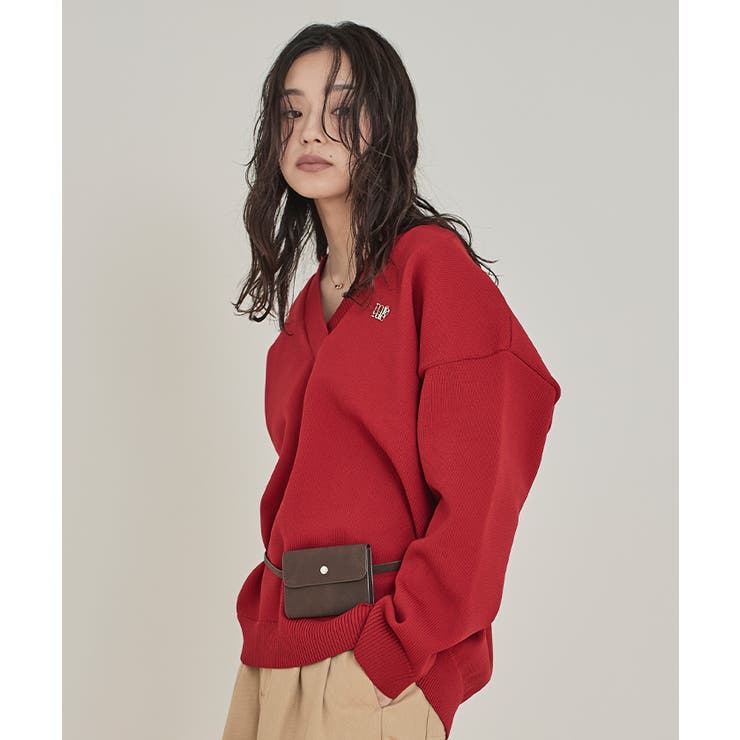 スポンディッシュ深Vネックニット【miette ミエット】 | titivate | 詳細画像27 