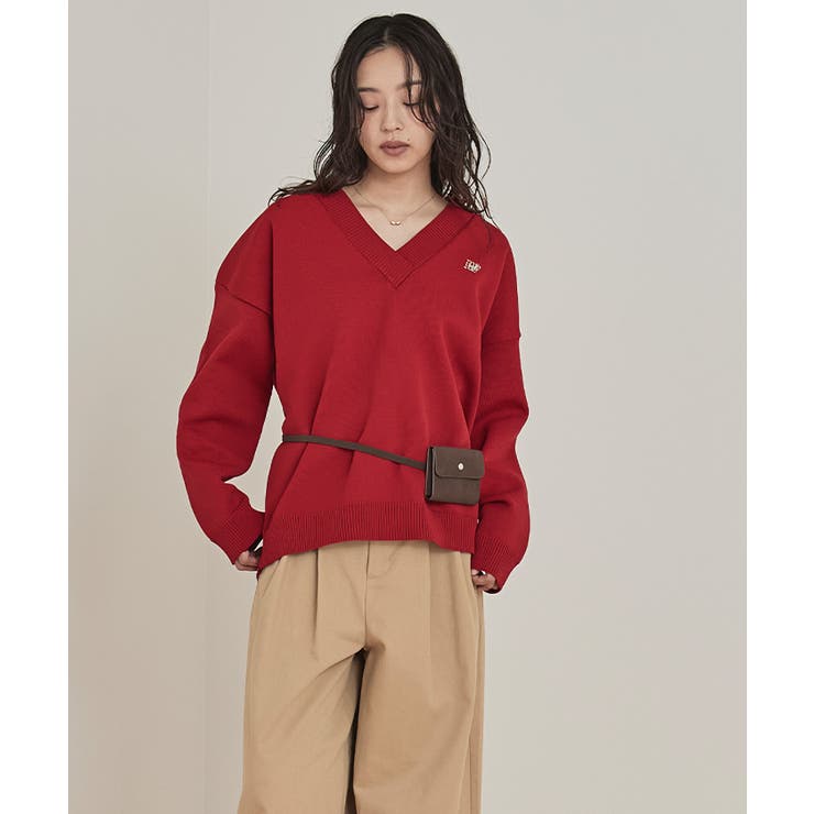 スポンディッシュ深Vネックニット【miette ミエット】 | titivate | 詳細画像29 