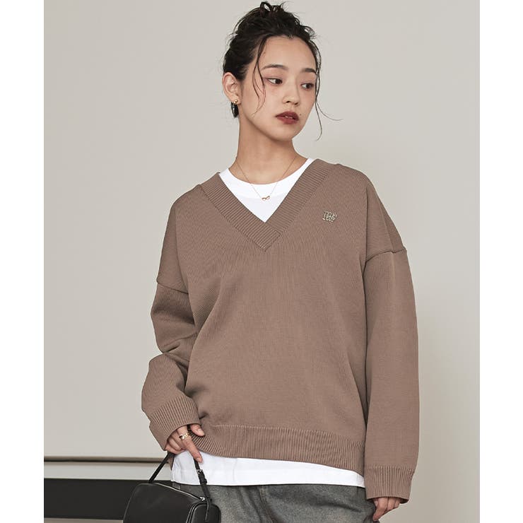 スポンディッシュ深Vネックニット【miette ミエット】 | titivate | 詳細画像6 