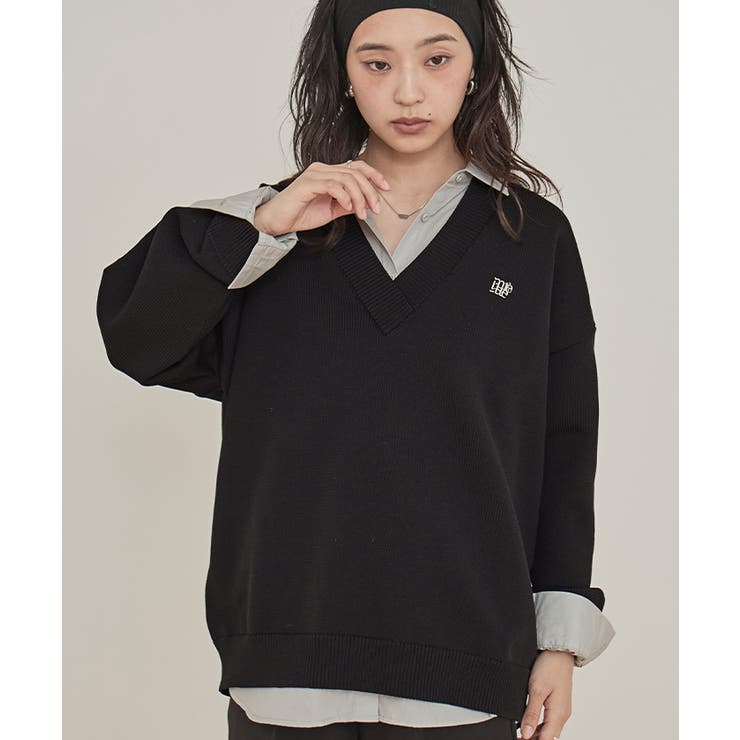 スポンディッシュ深Vネックニット【miette ミエット】 | titivate | 詳細画像13 